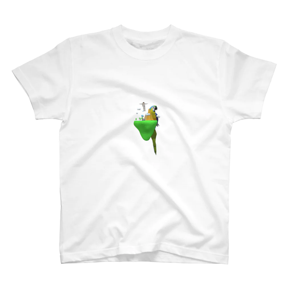 げんきくんのLowPoly BigBird Island Regular Fit T-Shirt