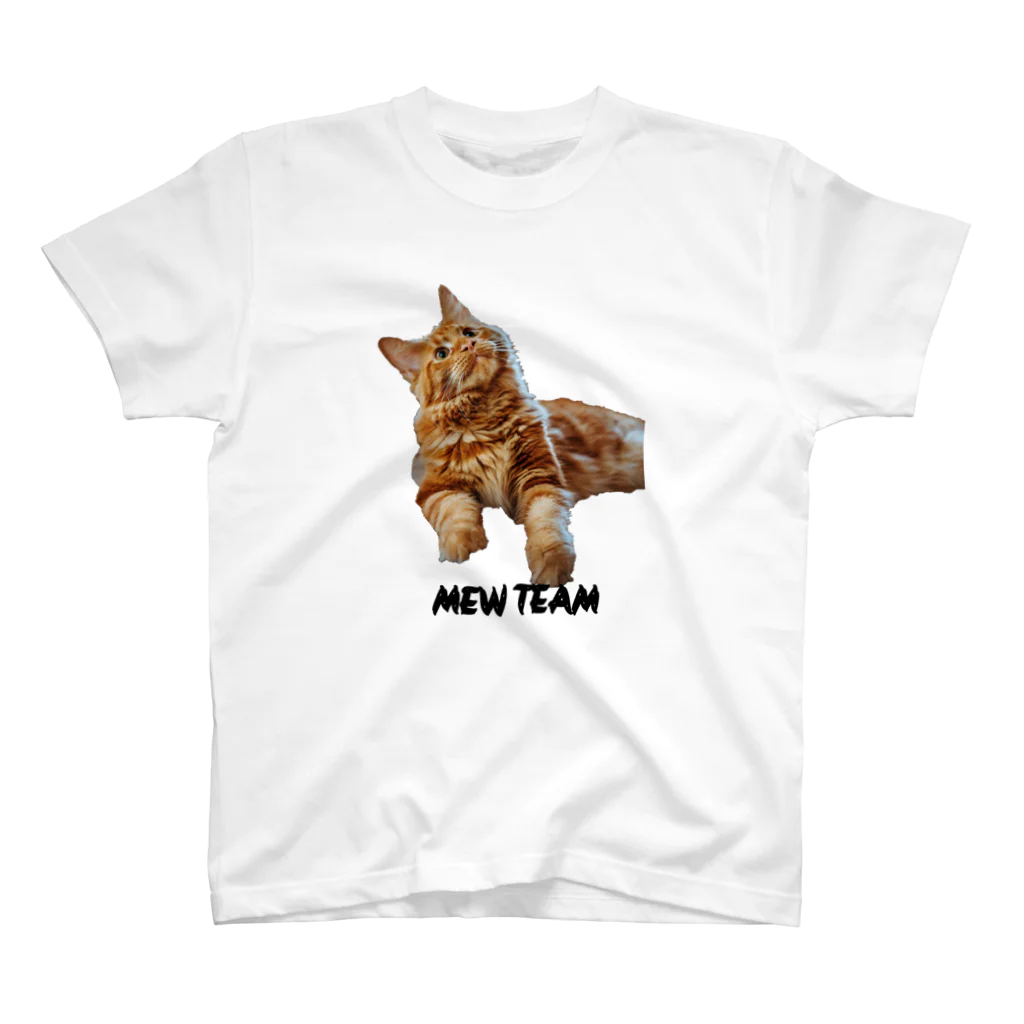 WOOPESTデザイン公式ストアのネコ好きな人のための「みゃーチーム」 スタンダードTシャツ