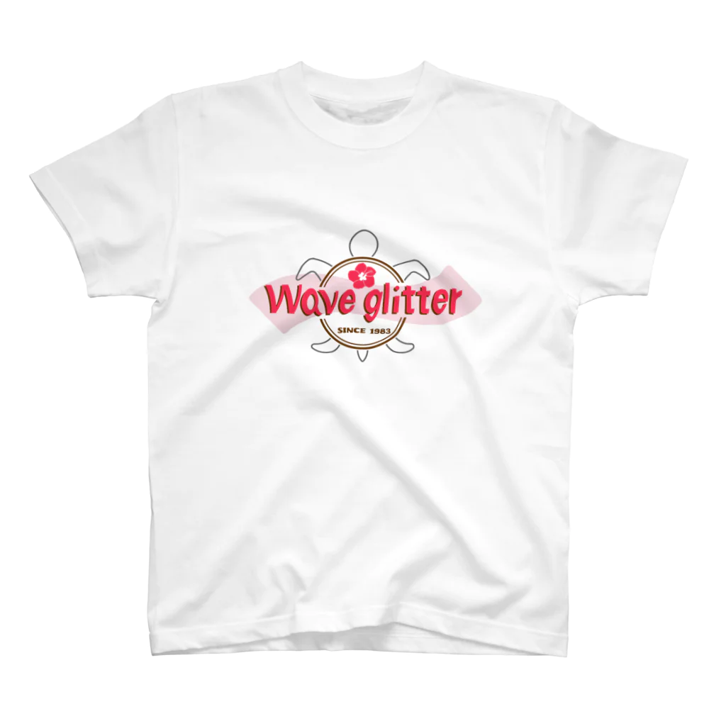 SHOP ミソキチのWave glitter(亀、P) スタンダードTシャツ