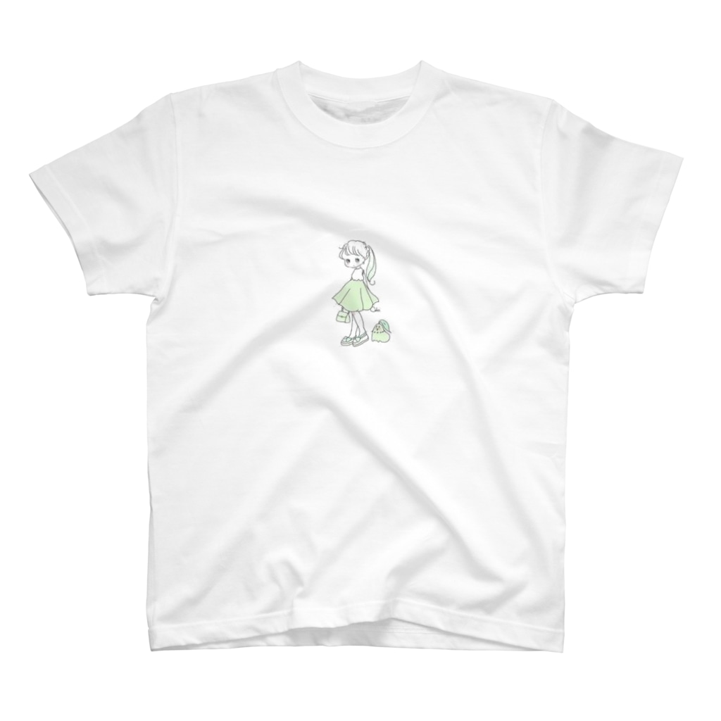 Caho イラスト ゆるカワ女の子 T Shirt 販売ショップ T Shirt Selling Site T Shirt Lovers のスタンダードtシャツ通販 Suzuri スズリ