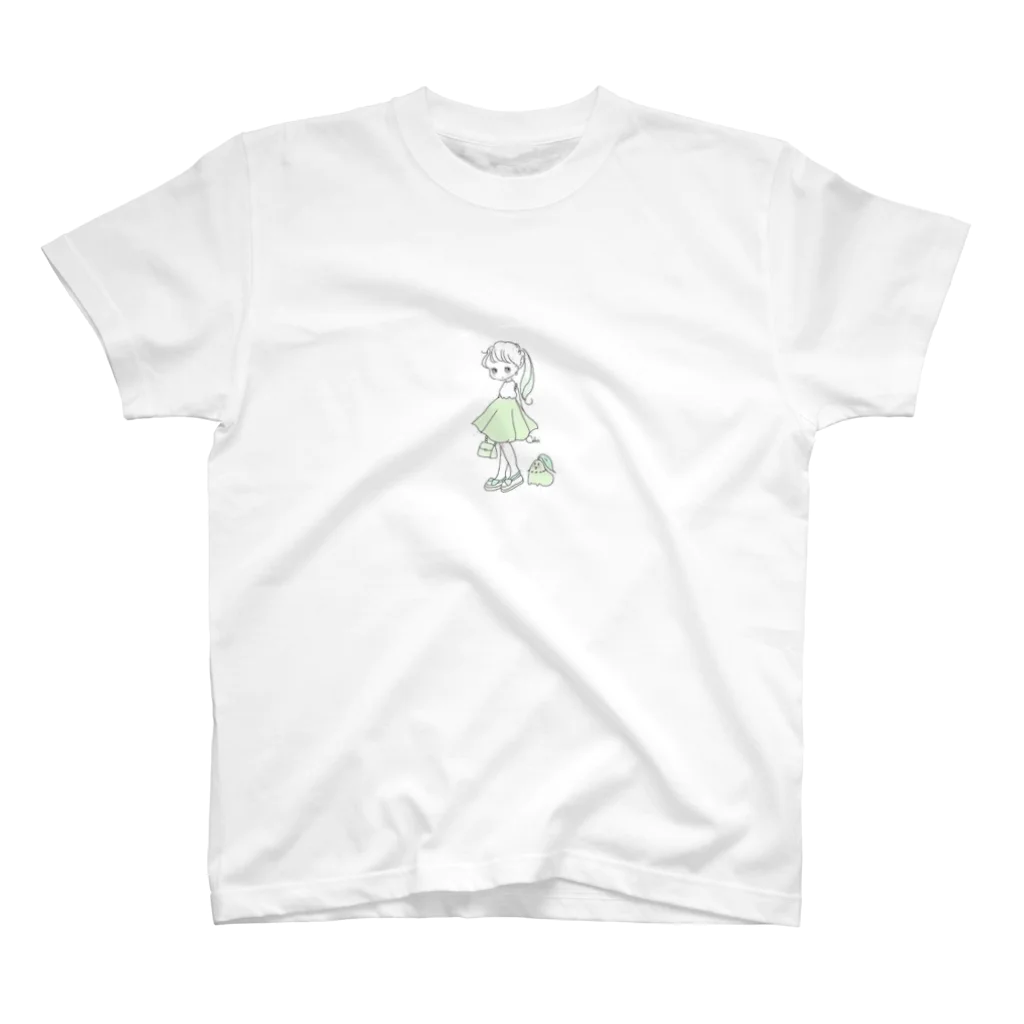 RELAXY のCAHO イラスト　ゆるカワ女の子 スタンダードTシャツ