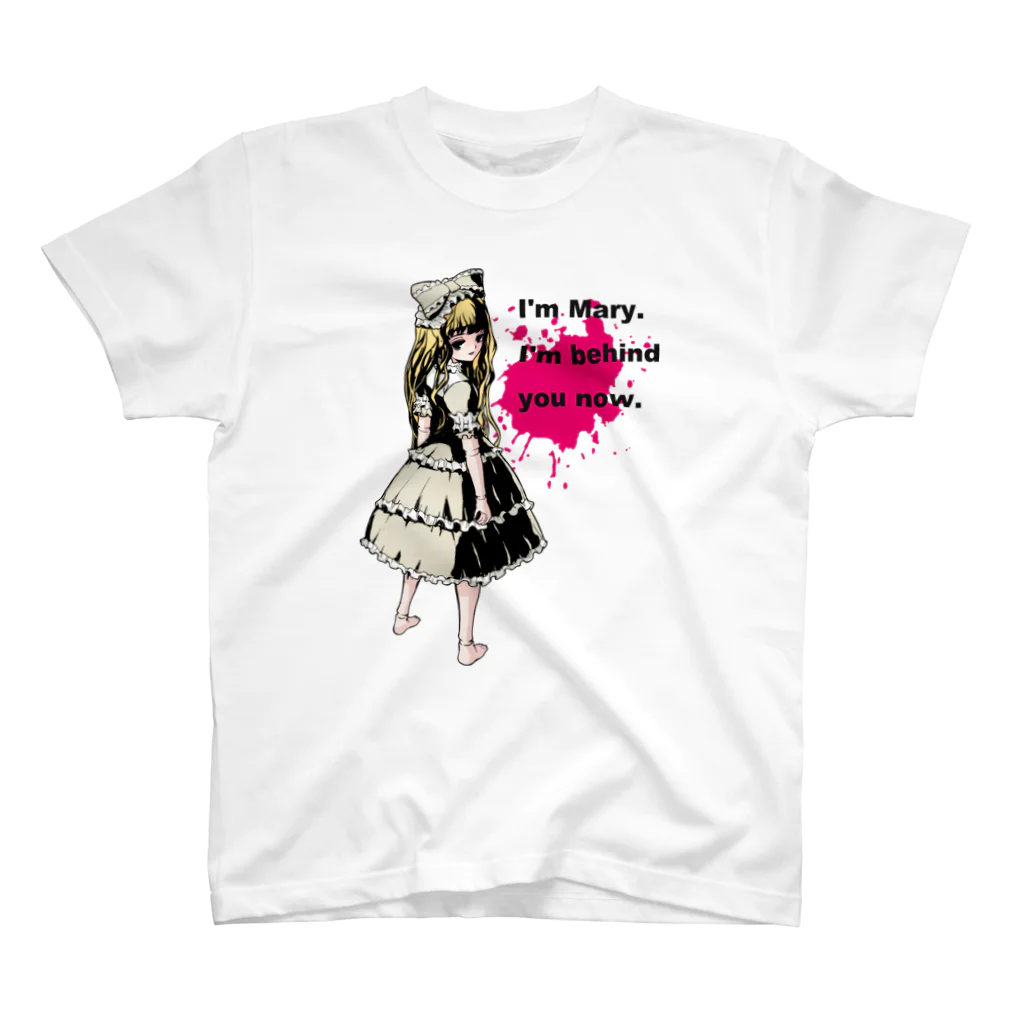 HINai Shopの病みかわいいゴシックホラーデザイン Doll Splatte Mary スタンダードTシャツ