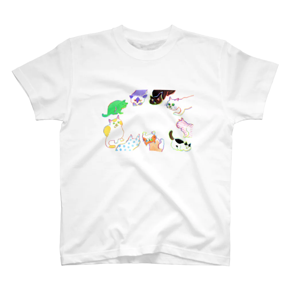 キムラトモミのねこ会議 Regular Fit T-Shirt