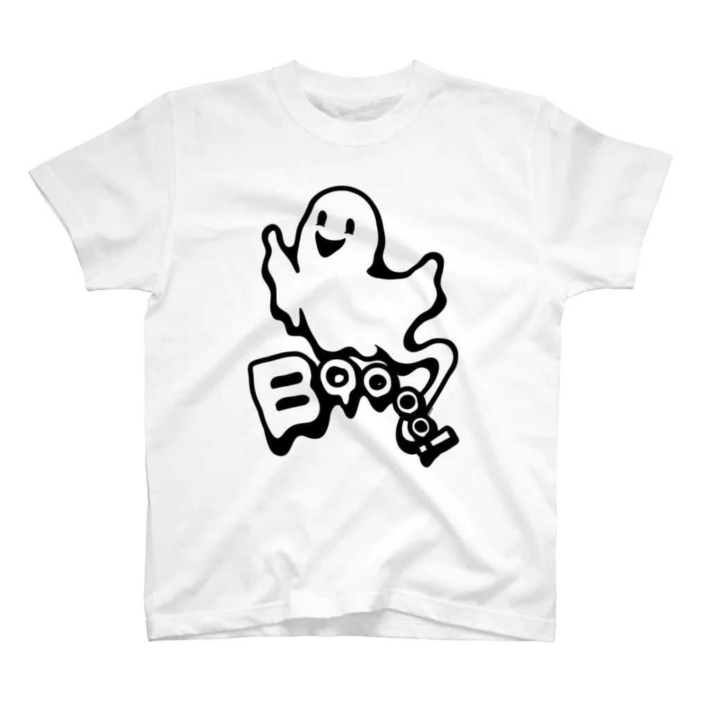 Cɐkeccooのおばけちゃんばぁ!(Boo!ゴースト) スタンダードTシャツ