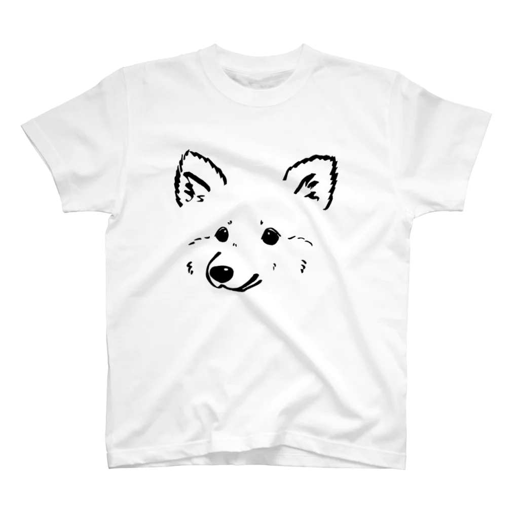 Chiyo.Wan(🐕🕊️のお店)のたちみみわんこ あっぷ スタンダードTシャツ