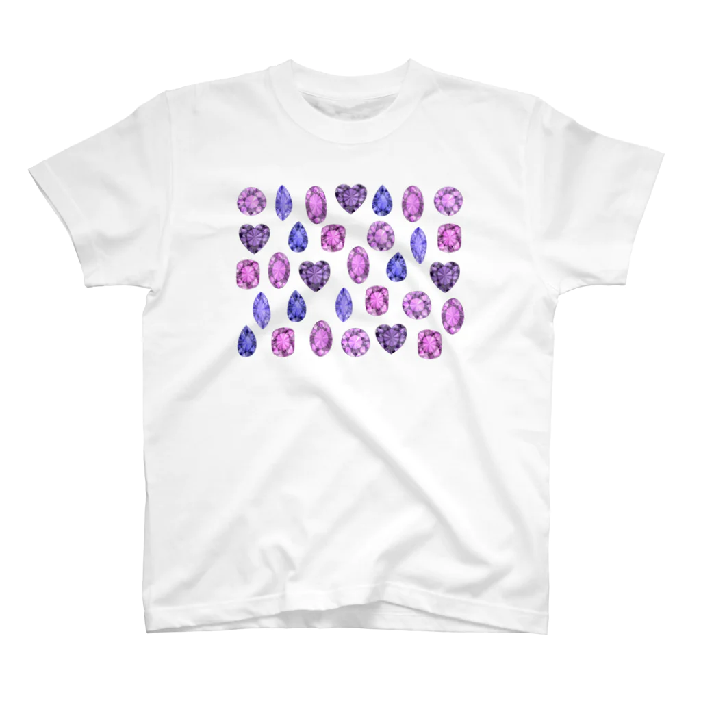 つきしょっぷの紫色の宝石 スタンダードTシャツ