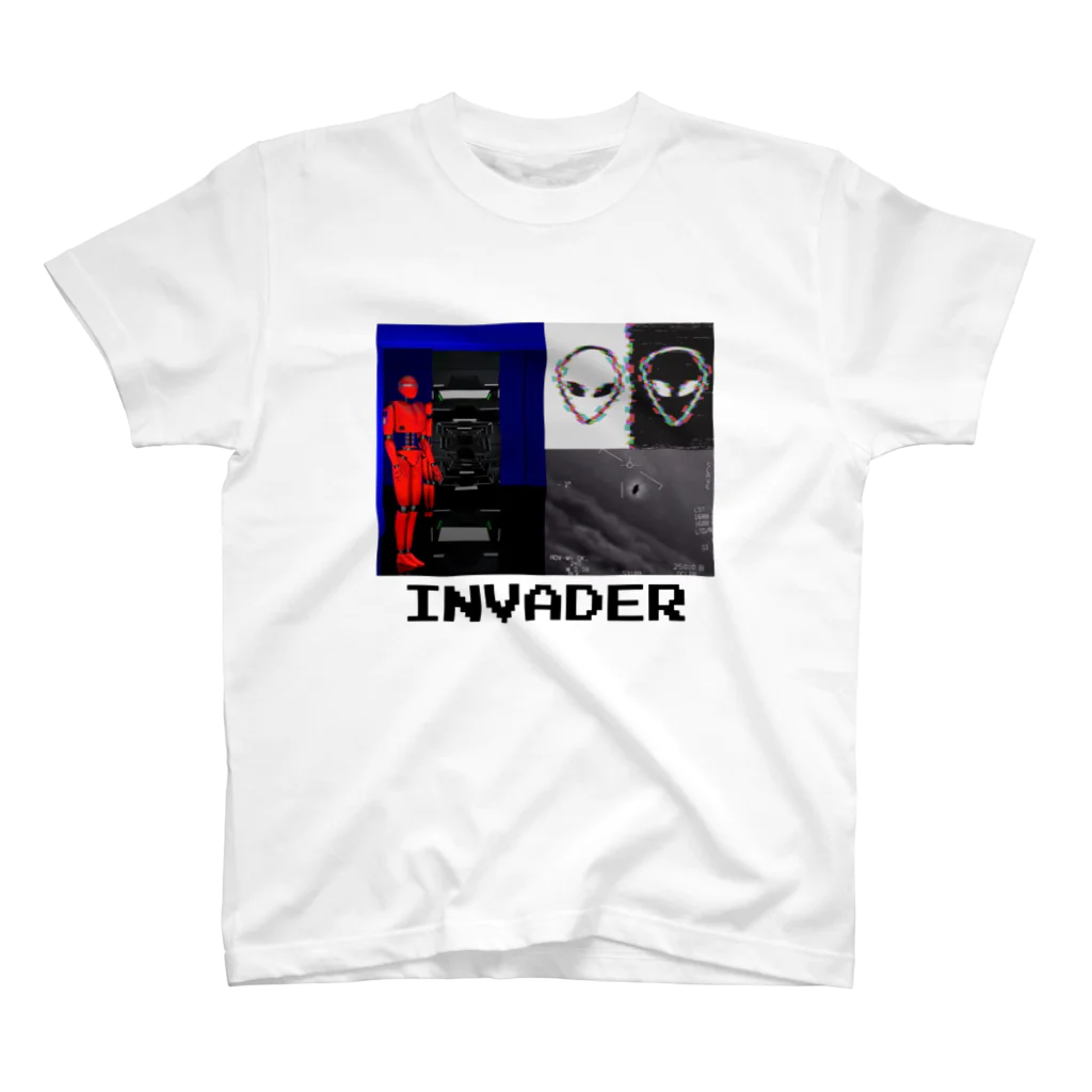 INVADERの□● / Tシャツ (白) スタンダードTシャツ