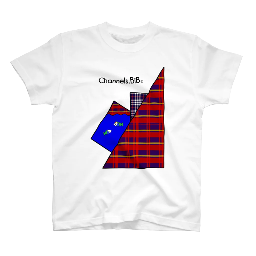 Channels.BiBのさかなロゴ　ちぇっくぼっくすすいそう Regular Fit T-Shirt