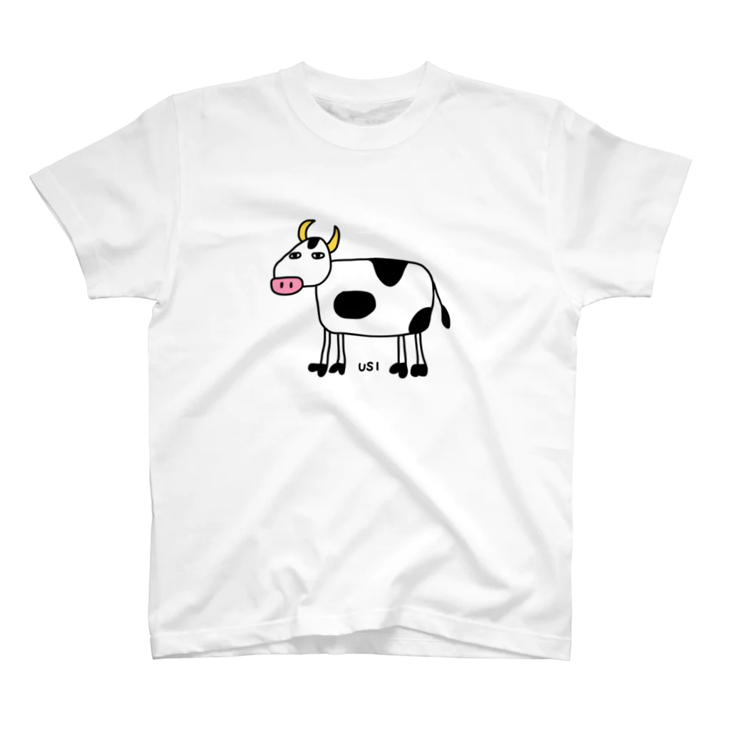 麦畑のウシw(下手な絵) Regular Fit T-Shirt