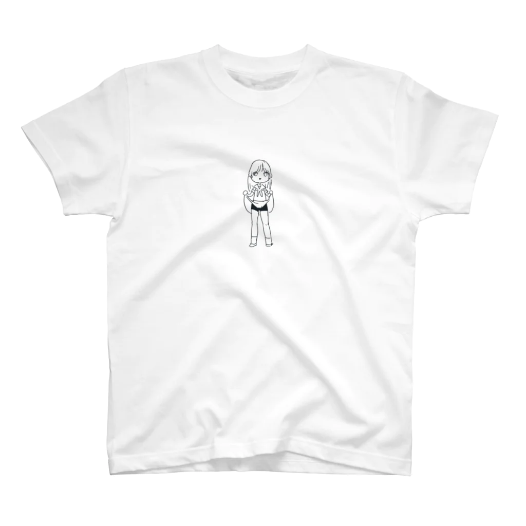 狐太郎のちらりオンナノコ Regular Fit T-Shirt