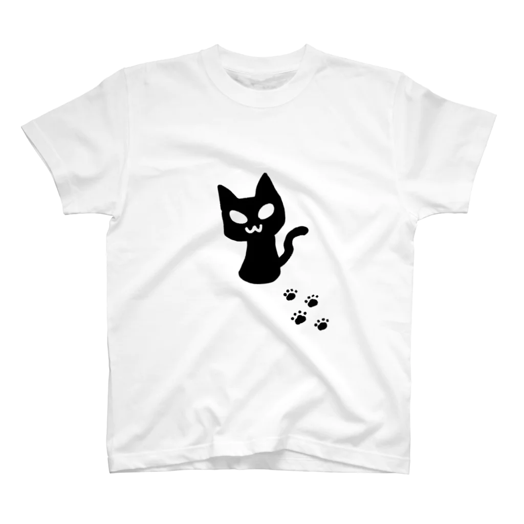 猫月のゆるっとショップの黒猫ちゃん スタンダードTシャツ