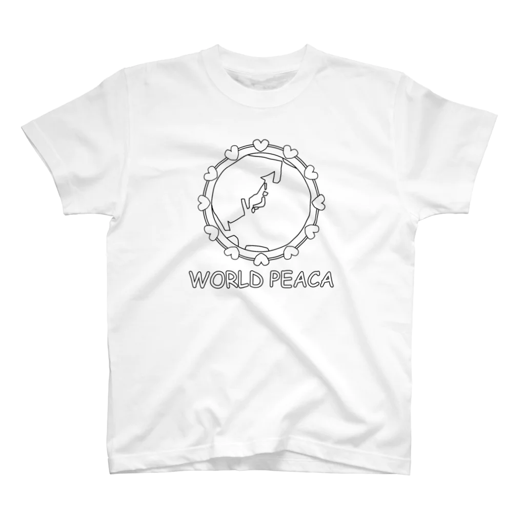 SaIKi SHOPの世界平和WORLD PEACA スタンダードTシャツ