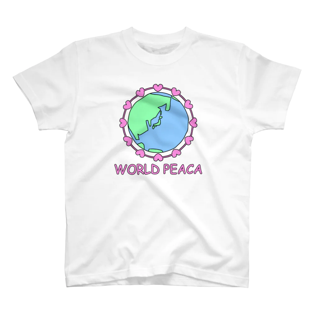 SaIKi SHOPのカラフル世界平和WORLD PEACA スタンダードTシャツ