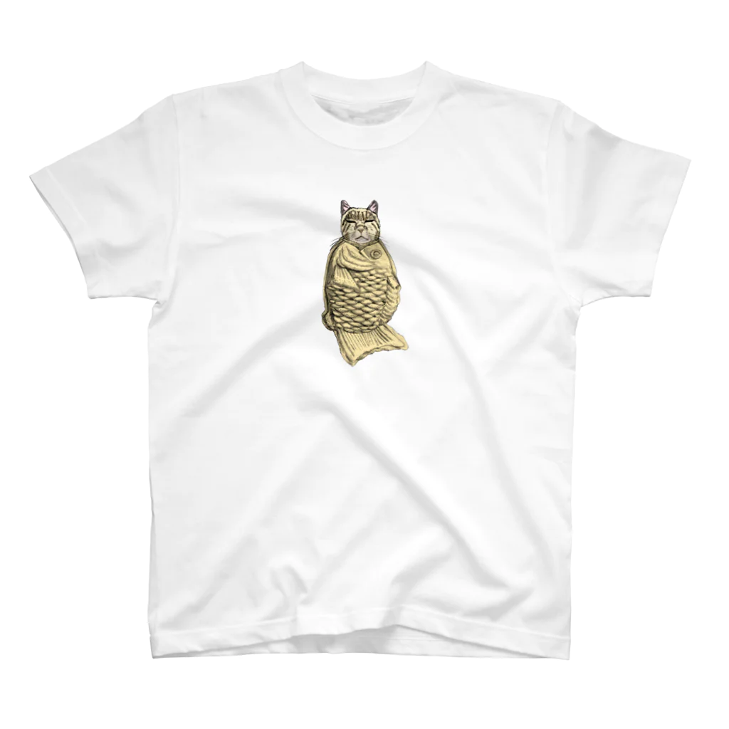 MIZUNO_ICHIのたい焼き猫 Regular Fit T-Shirt