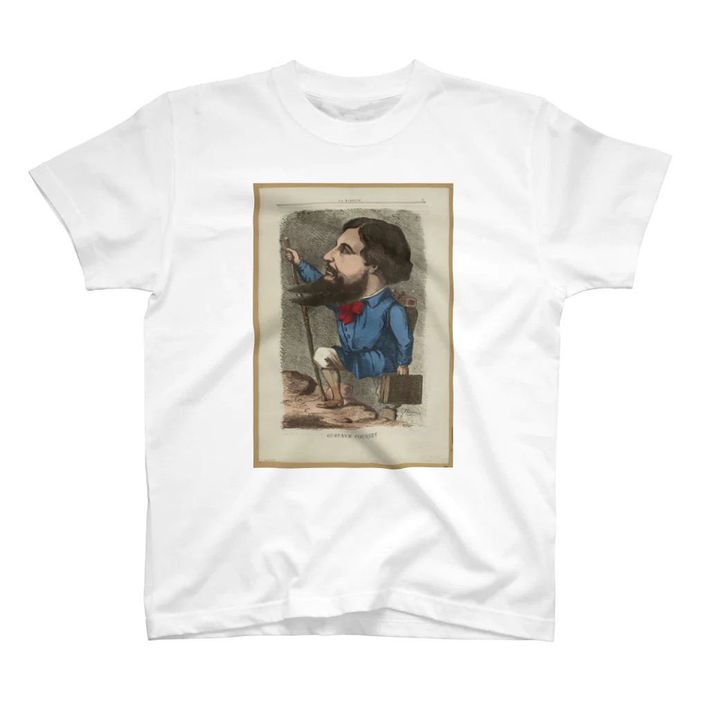 釜萢堂《かまやちどう》美術販売の「Gustave Courbet」 Inconnu／Paris Musées Regular Fit T-Shirt