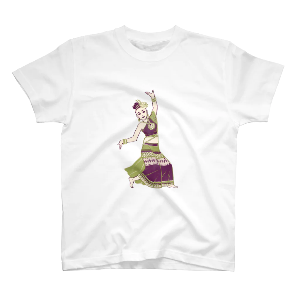 IZANAMI by Akane Yabushitaの【タイの人々】伝統舞踊のダンサー スタンダードTシャツ