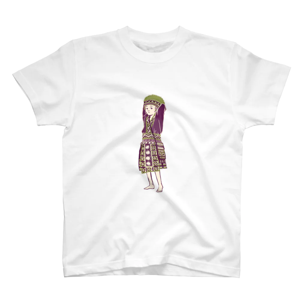 IZANAMI by Akane Yabushitaの【タイの人々】モン族の女の子 Regular Fit T-Shirt