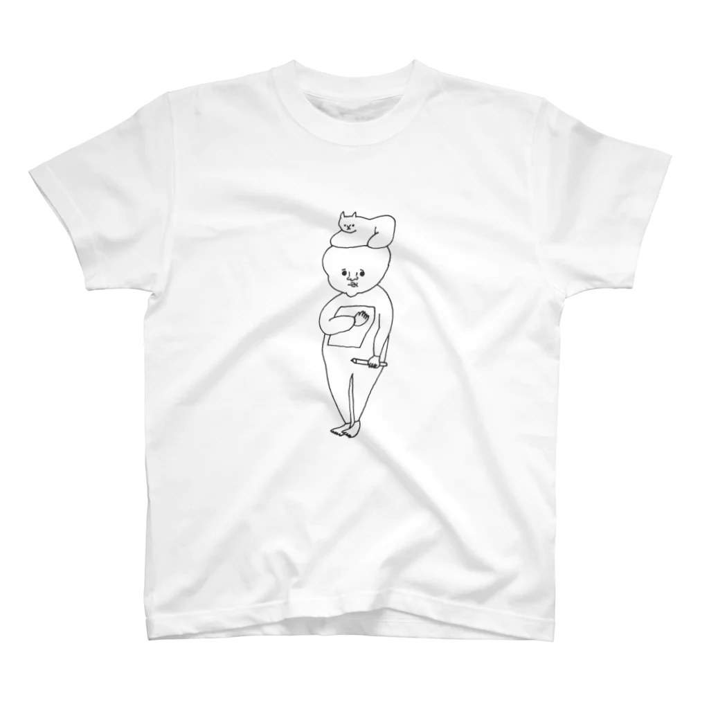 ナガキパーマのねこ屋敷をスケッチするひと Regular Fit T-Shirt