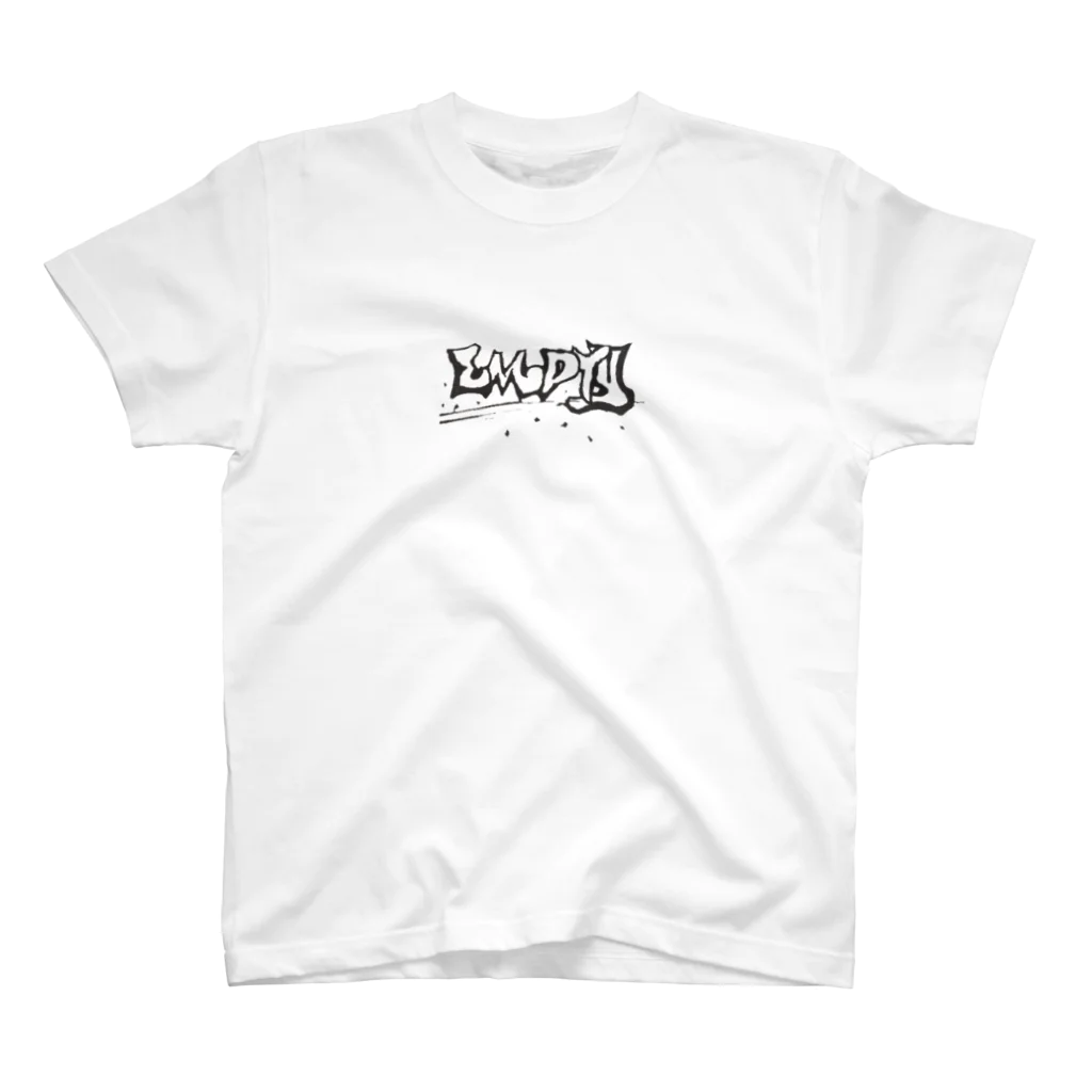 empty_emptyのempty vol.1 white logo ver. Regular Fit T-Shirt