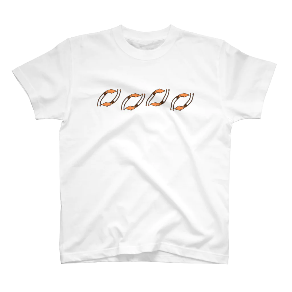 蛇口〆太のお店の干しイカ帯 スタンダードTシャツ