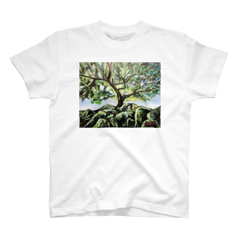 13's SHOPの油彩画『木漏れ日』 Regular Fit T-Shirt