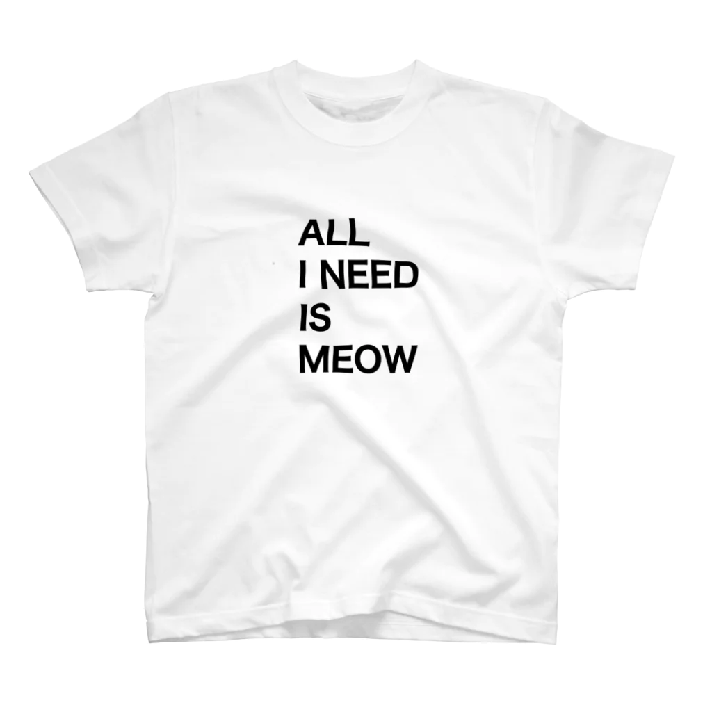 RAJAHWALKERのAll I Need Is Meow Regular Fit T-Shirt