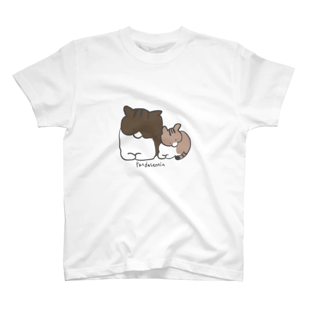 熊猫仙人店のおじいちゃんねことこねこの仲良しグッズ Regular Fit T-Shirt