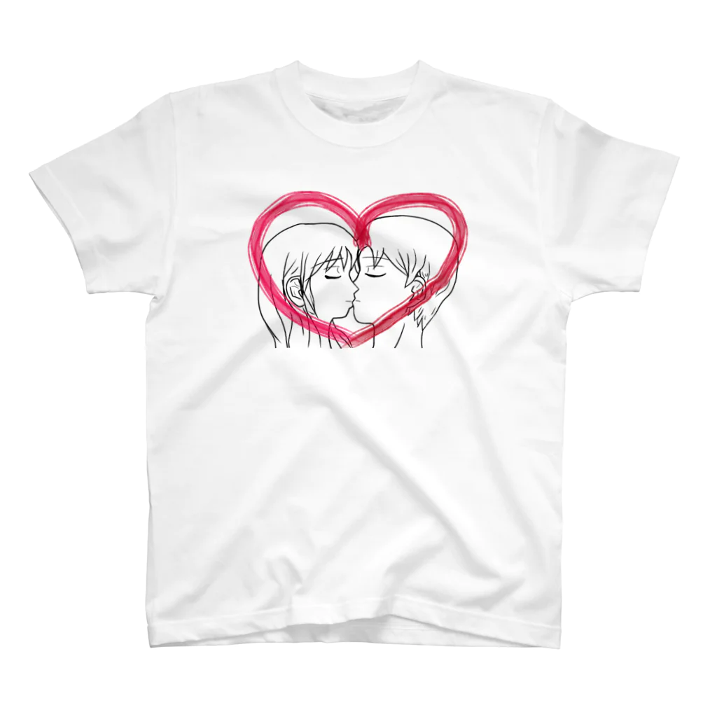 Lily bird（リリーバード）のKissing with heart♥ Regular Fit T-Shirt