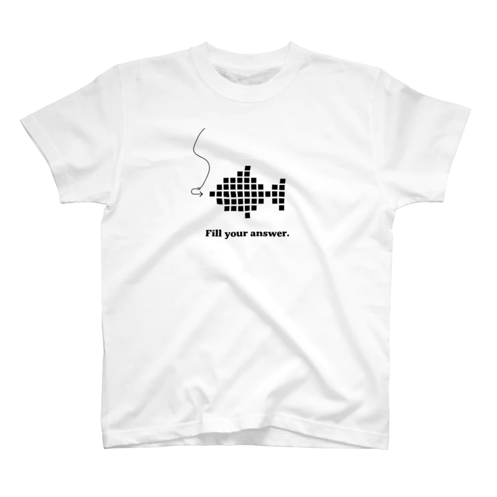 ダイナマイトカステラショップのフィッシュボーンBLK スタンダードTシャツ