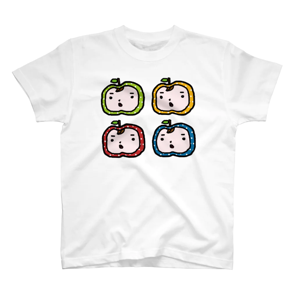 7030ナオミオ百貨のりんごまんず４☆ スタンダードTシャツ