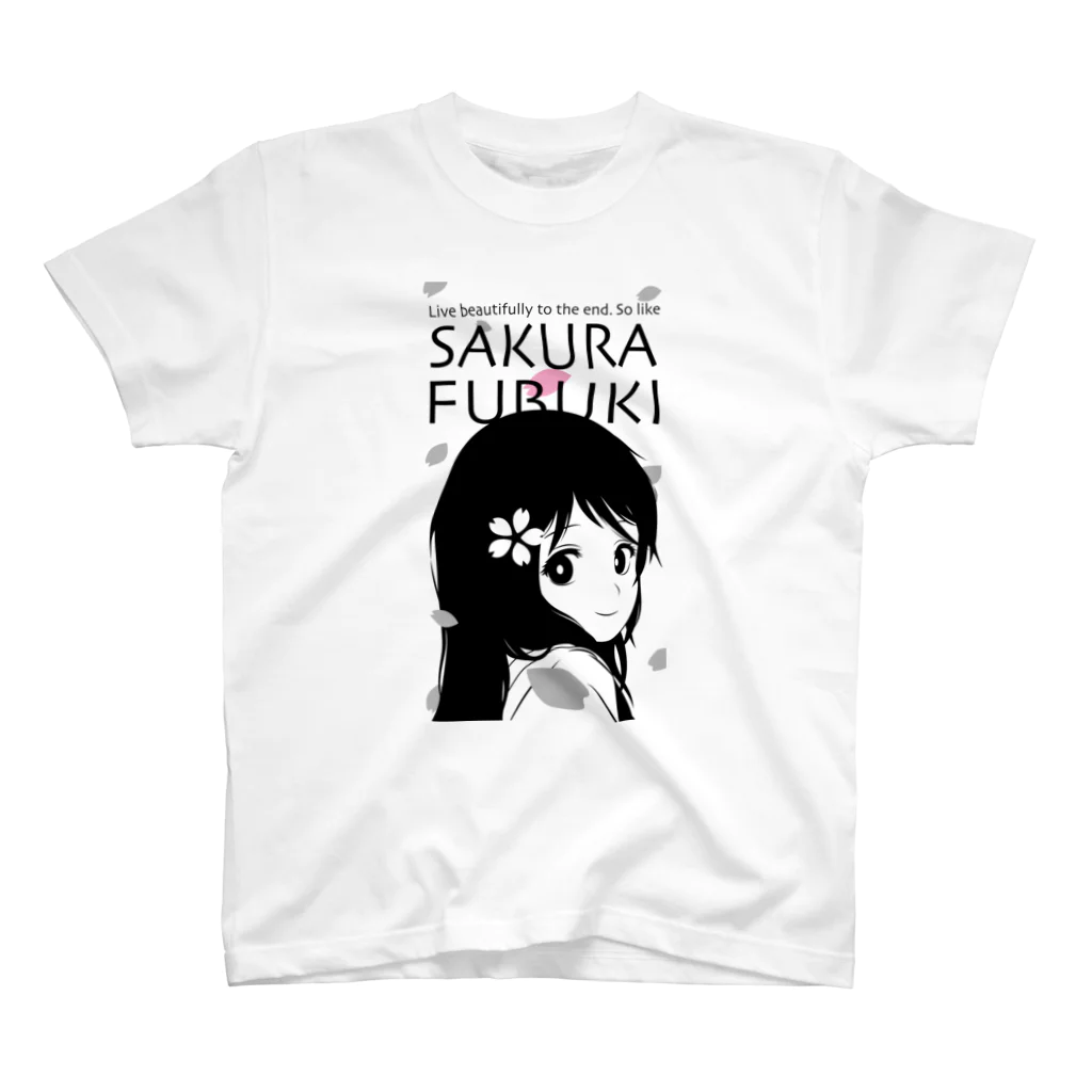 松や SUZURI店のSAKURA FUBUKI Regular Fit T-Shirt