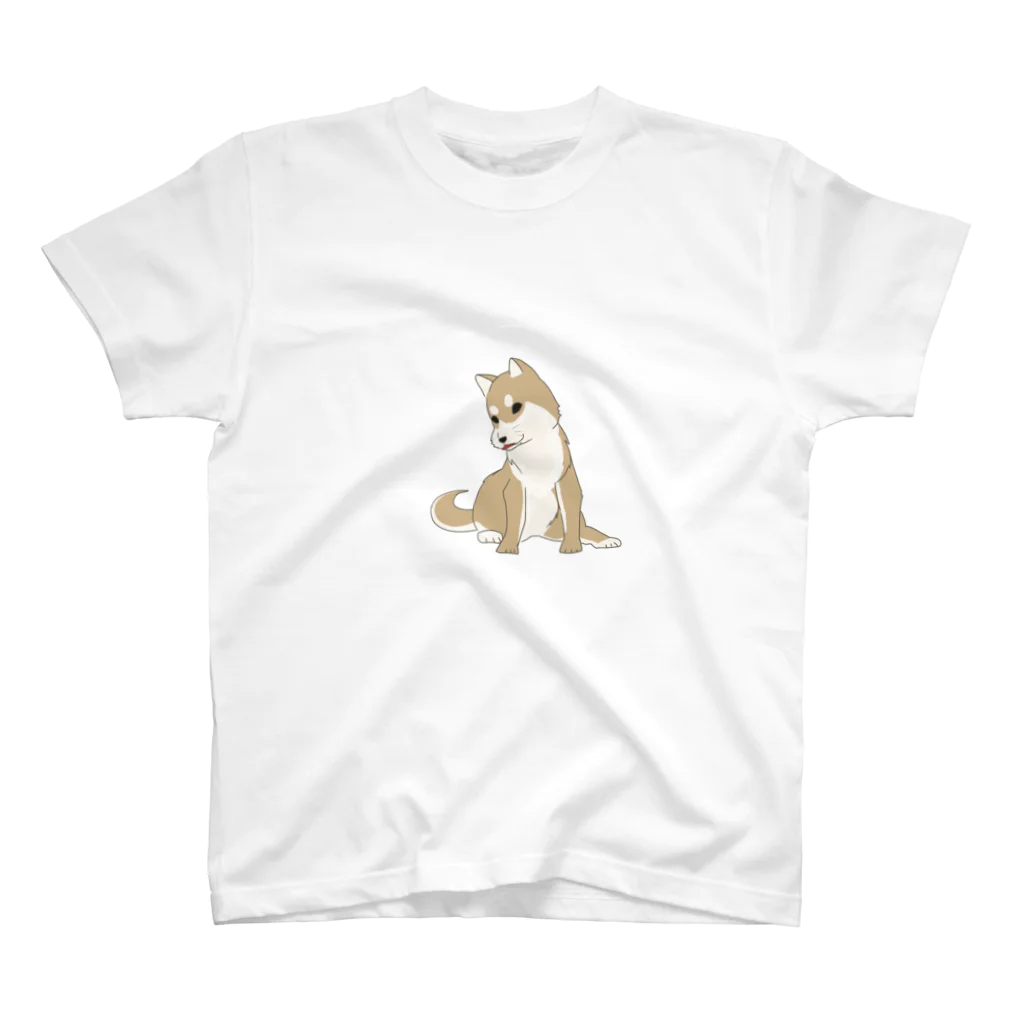 fleurspartyの考えこむ犬 スタンダードTシャツ