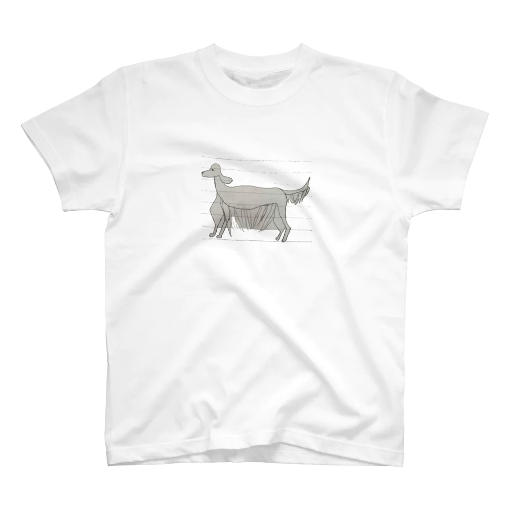 ﾖｲｼﾞakaｳﾀﾀﾈｽｰｻｲﾄﾞ_ｷｭｳｼﾞｭｳｷｭｳの画伯のアイリッシュセター Regular Fit T-Shirt