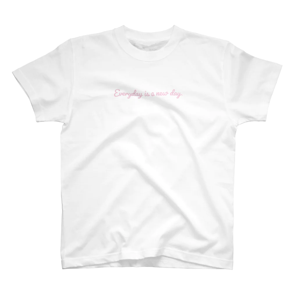 ALBAtherapyのEveryday is a new day ピンク Regular Fit T-Shirt