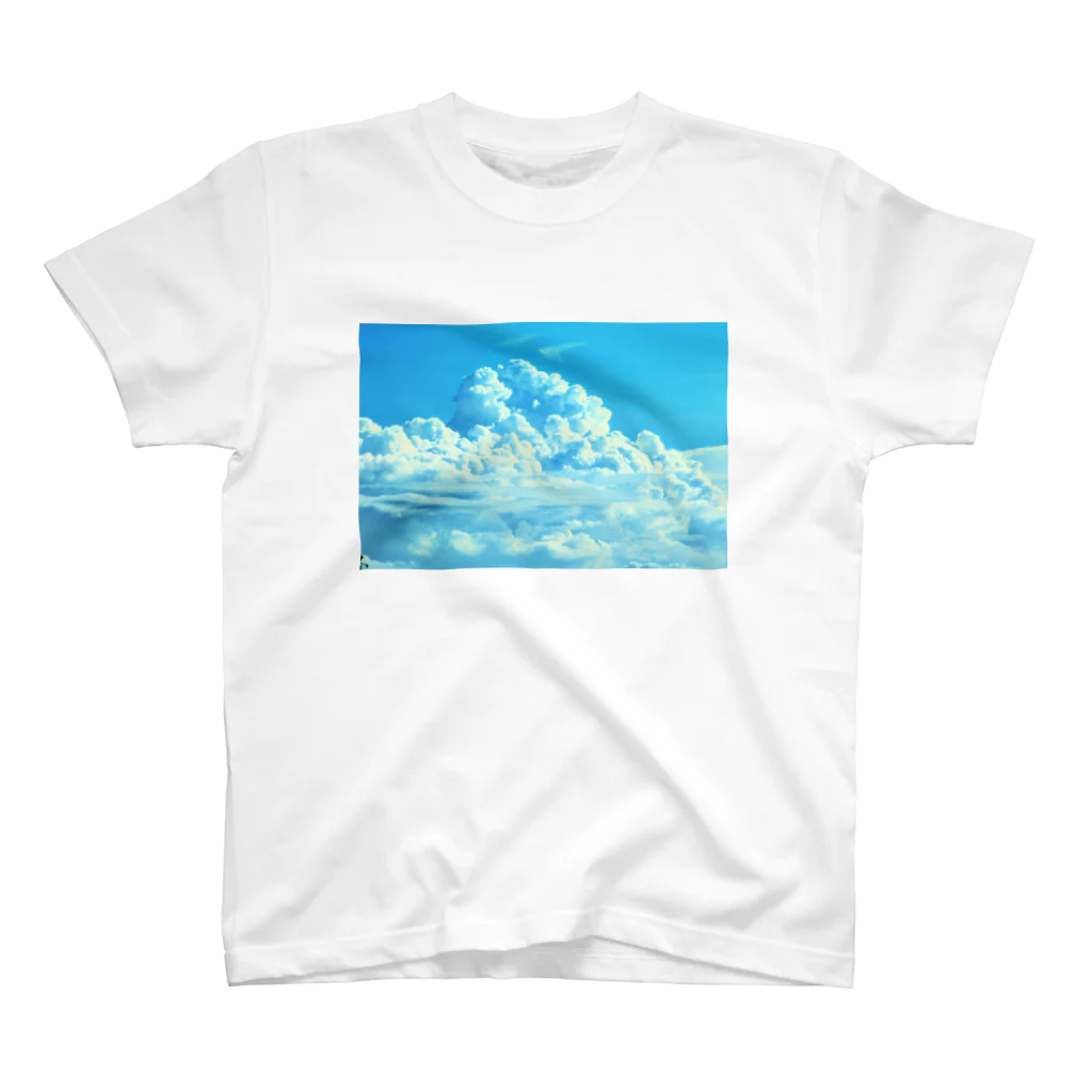 パーマとヒツジの蒼と雲 Regular Fit T-Shirt