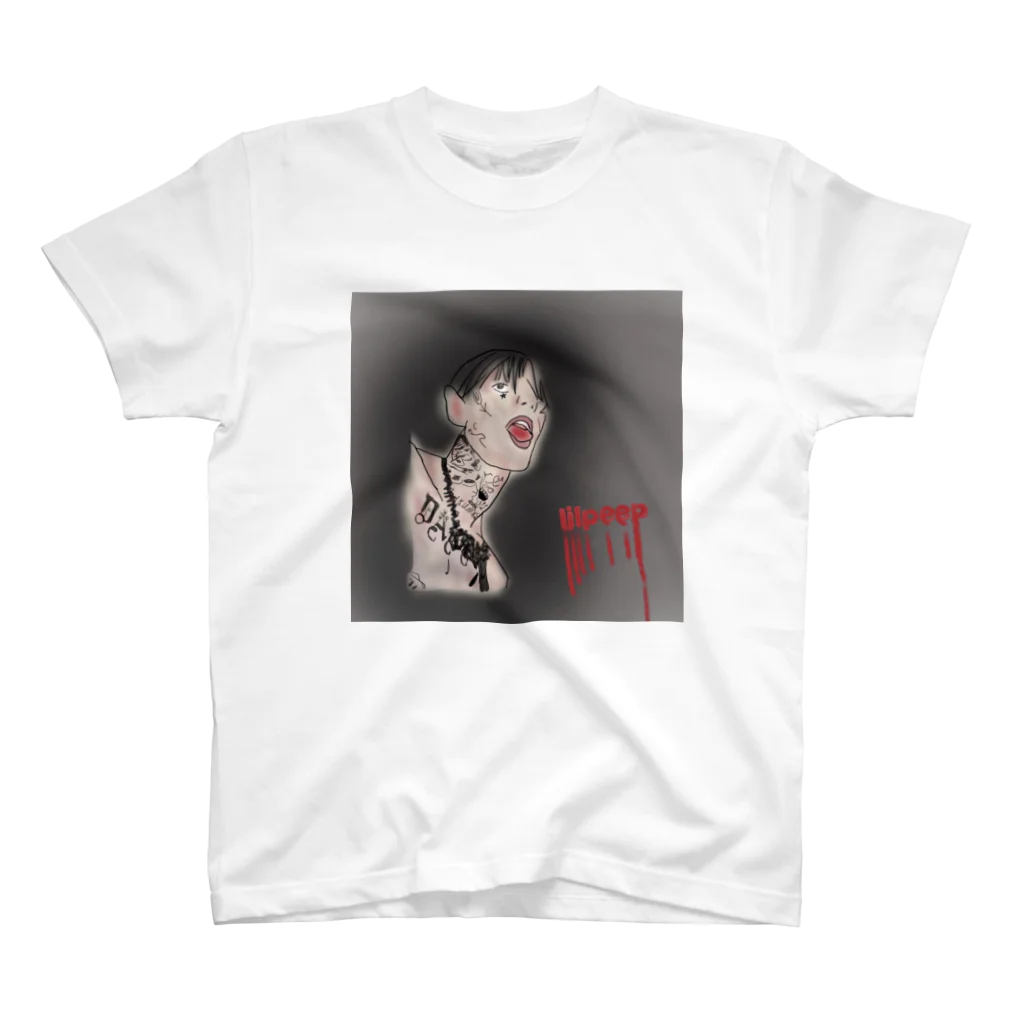 R(あーる)のlilpeep  スタンダードTシャツ