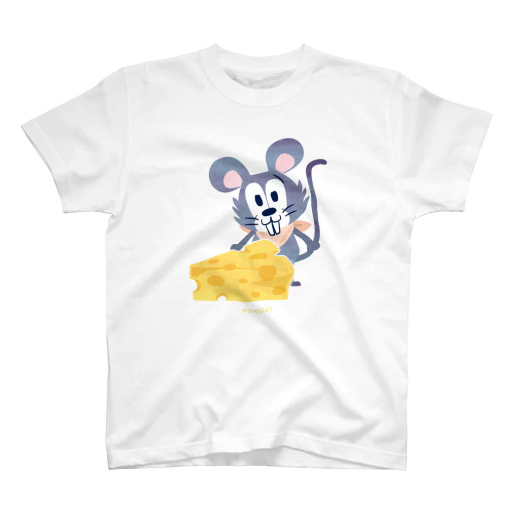 イラスト MONYAAT のチーズはここに！　　 スタンダードTシャツ