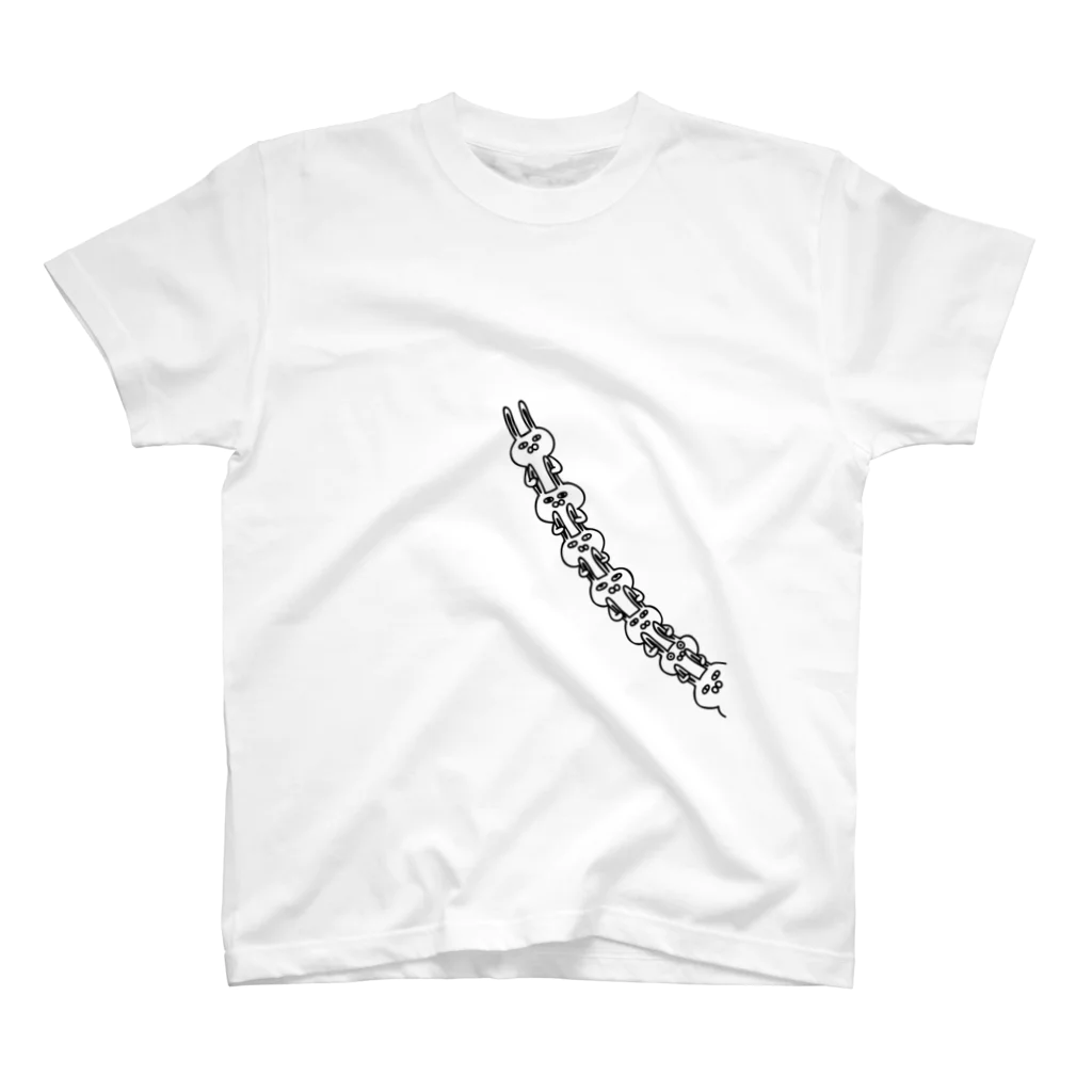 PokuStarのシステマティック -ウサギ- Regular Fit T-Shirt