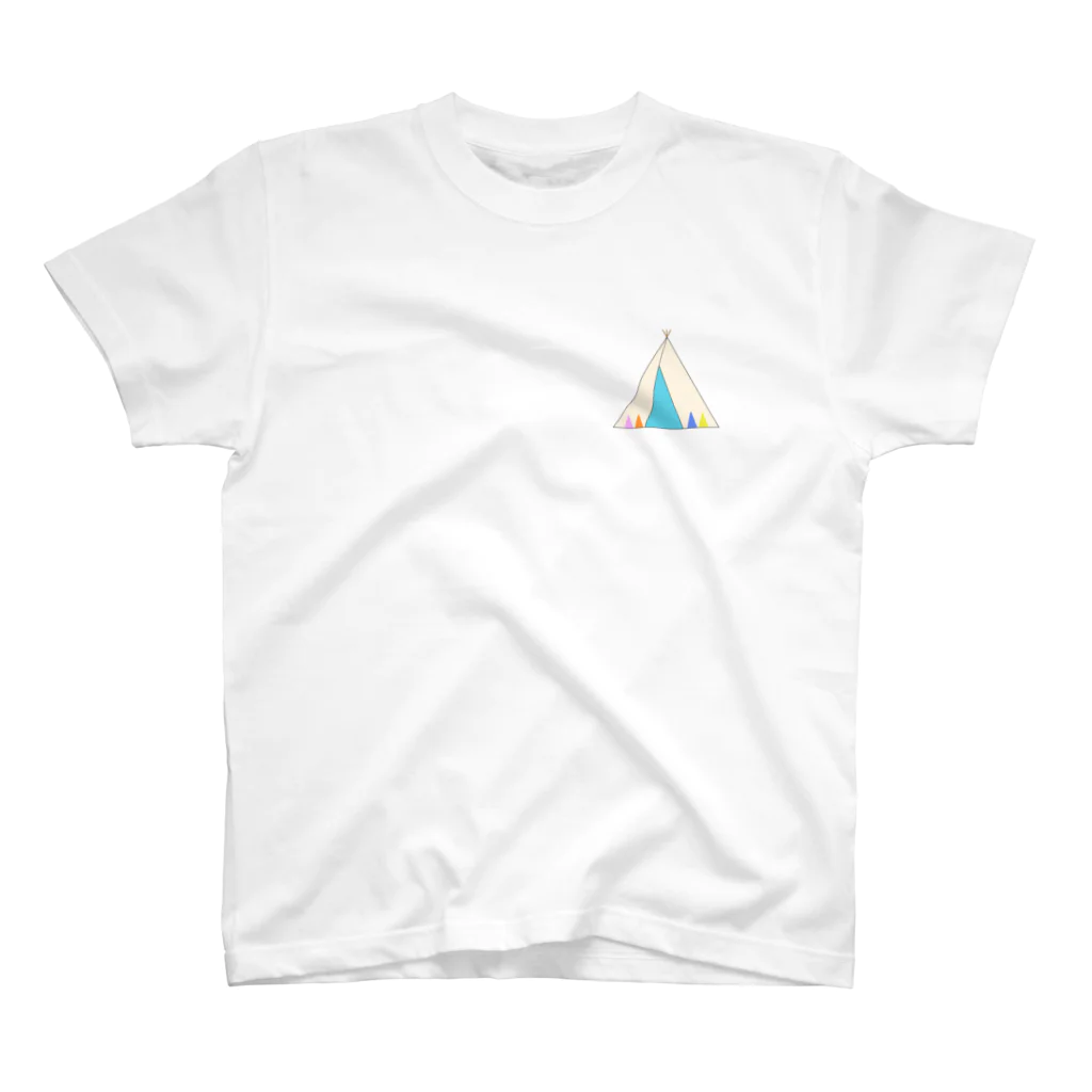 Fortune Campers そっくの雑貨屋さんの湘南江ノ島と富士山 スタンダードTシャツ