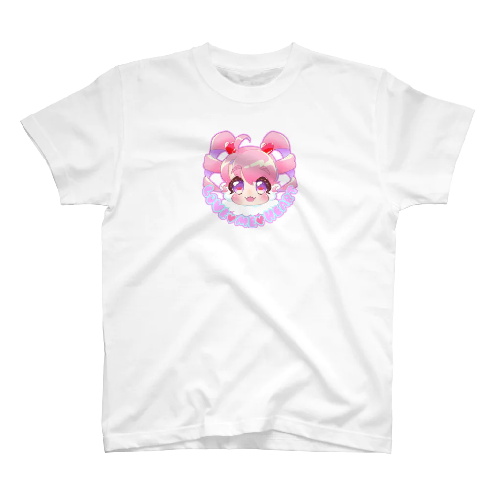 azunoazu art SHOPのlove me heart（ピンク） Regular Fit T-Shirt