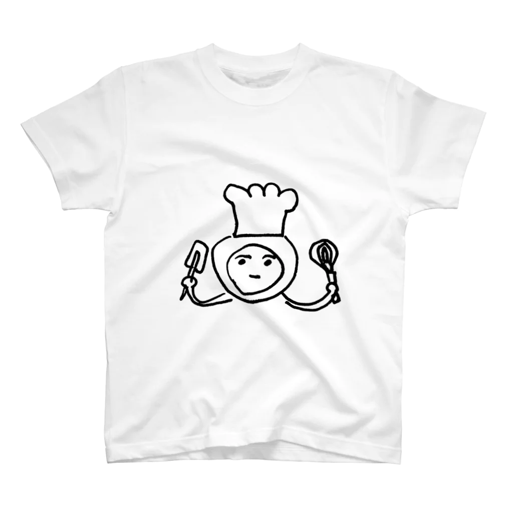 煮玉子ちゃんの煮玉子料理中 スタンダードTシャツ