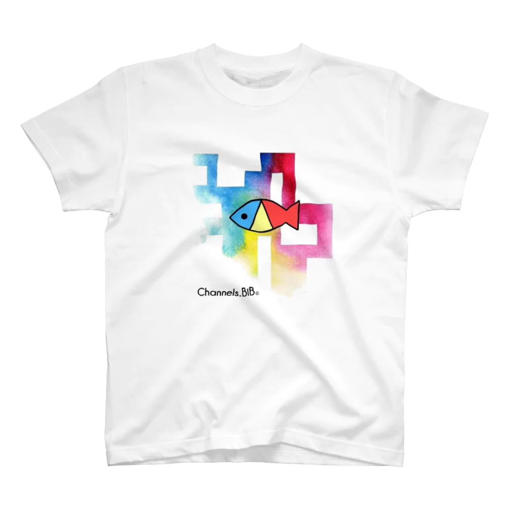 Channels.BiBのさかなロゴ　ぐらでーしょん スタンダードTシャツ