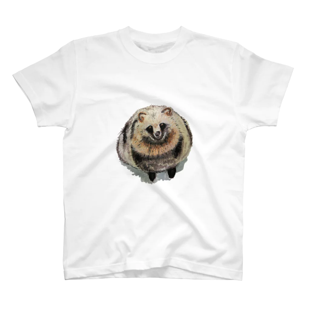 Tanuki-Timeのかわいい　タヌキ スタンダードTシャツ