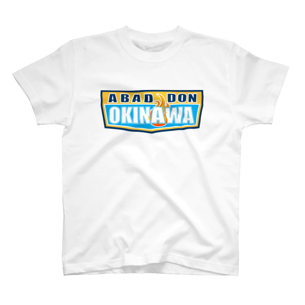 AROのABADDON OKINAWA BLUE LOGO スタンダードTシャツ