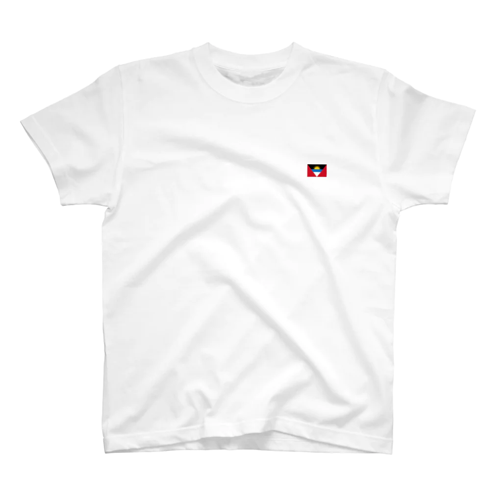 大のアンティグア・バーブーダ国旗 胸ロゴ Regular Fit T-Shirt