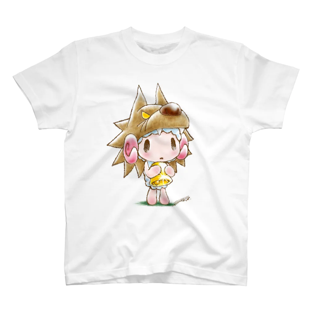 CHAX COLONY imaginariの【各20点限定】がおくんのかわをかぶっためぇめぇさん(＃1) スタンダードTシャツ