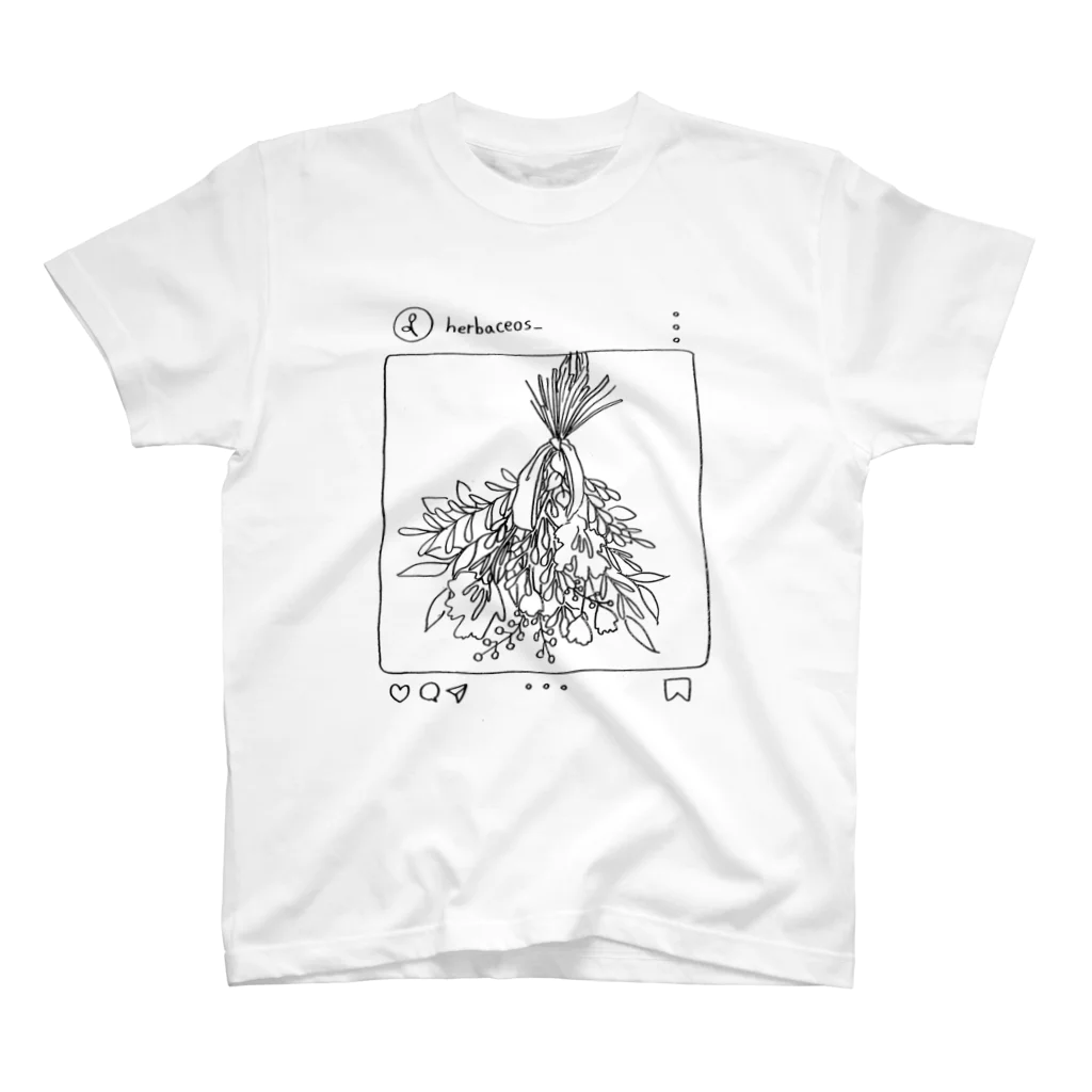 herbaceos　ヘルバチェオのsquare-スワッグ- Regular Fit T-Shirt