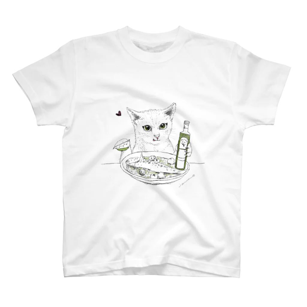 AtelierYAM2の化け猫ちゃん スタンダードTシャツ