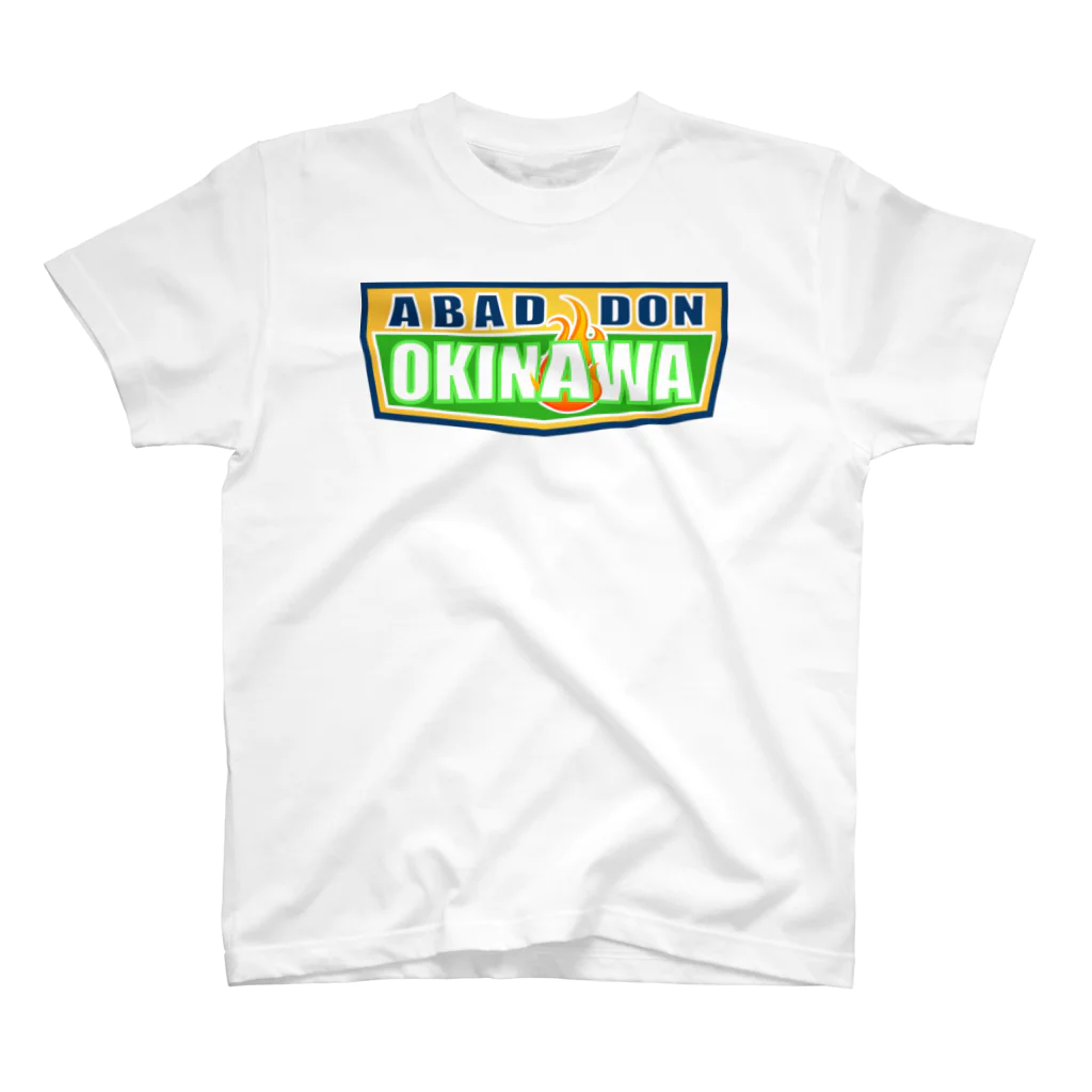 AROのABADDON OKINAWA GREEN LOGO スタンダードTシャツ