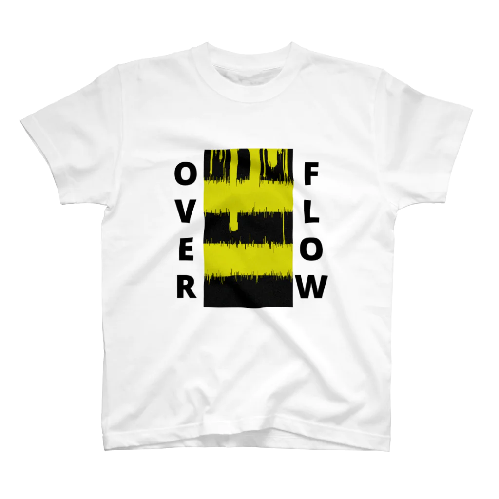 REST IN PUNISHEDのOVER FLOW(Yellow) スタンダードTシャツ